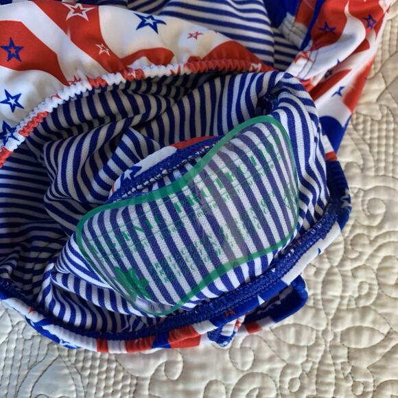 Dolfin Uglies Women's Size 38 Salute V Back Swimsuit MSRP $45 Red, White, & Blue - Picture 12 of 16